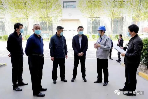 鄒平市委常委、宣傳部長(zhǎng)，副市長(zhǎng)商獻(xiàn)文來(lái)山東三星集團(tuán)調(diào)研