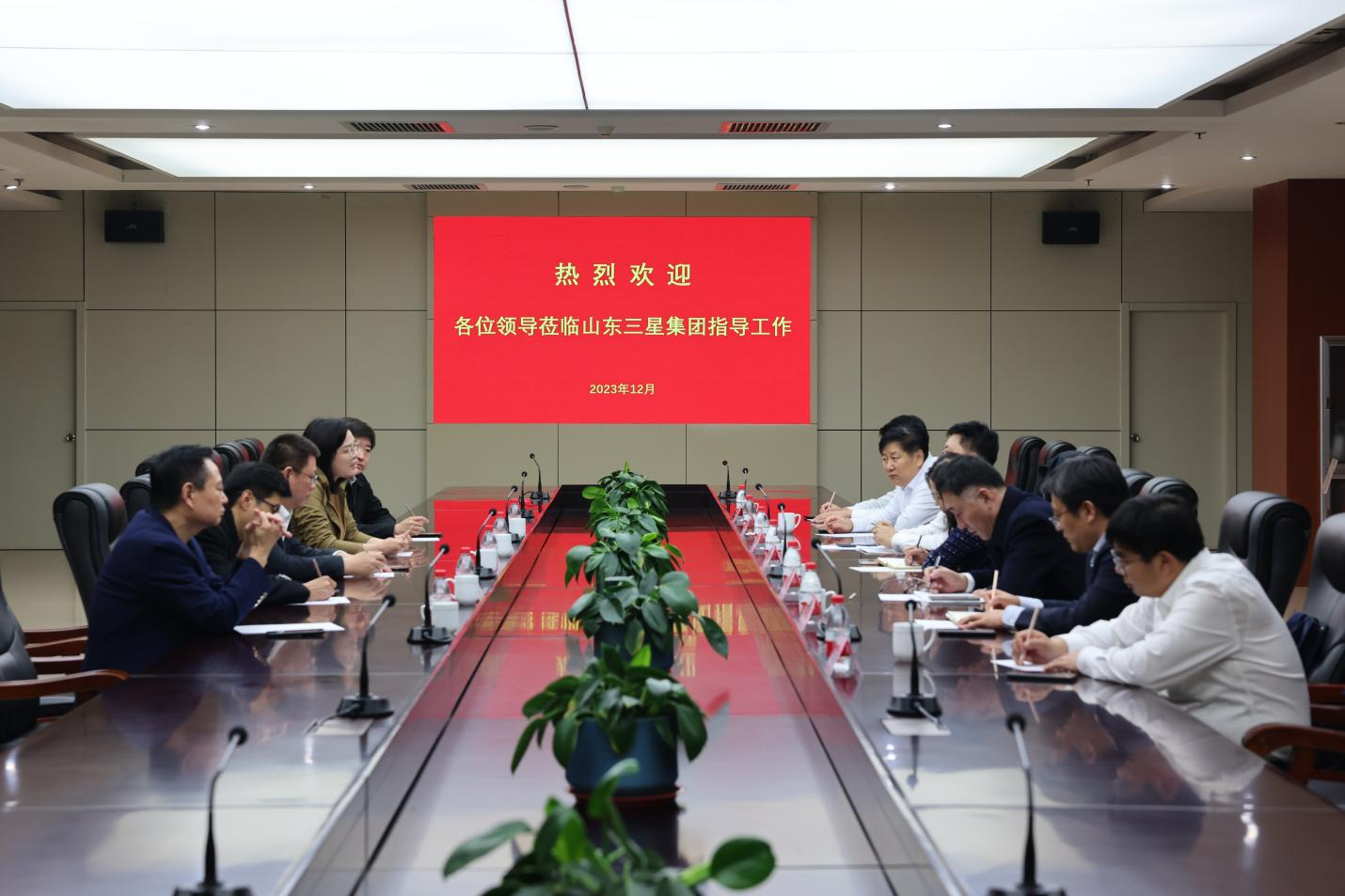 農(nóng)發(fā)行山東省分行黨委委員、副行長朱峰一行來山東三星集團(tuán)調(diào)研